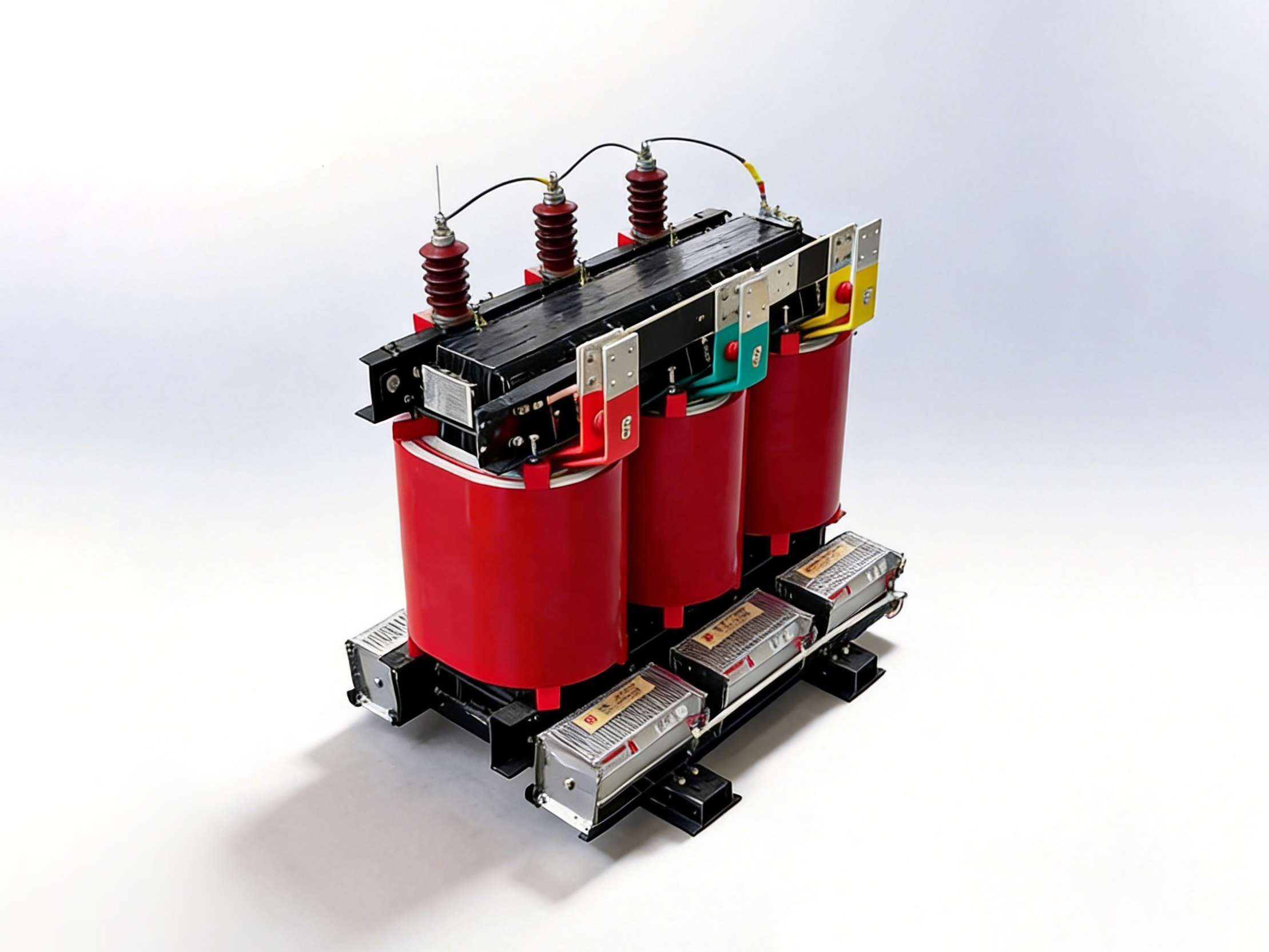 Fireproof and flame-retardant epoxy resin dry-type transformer