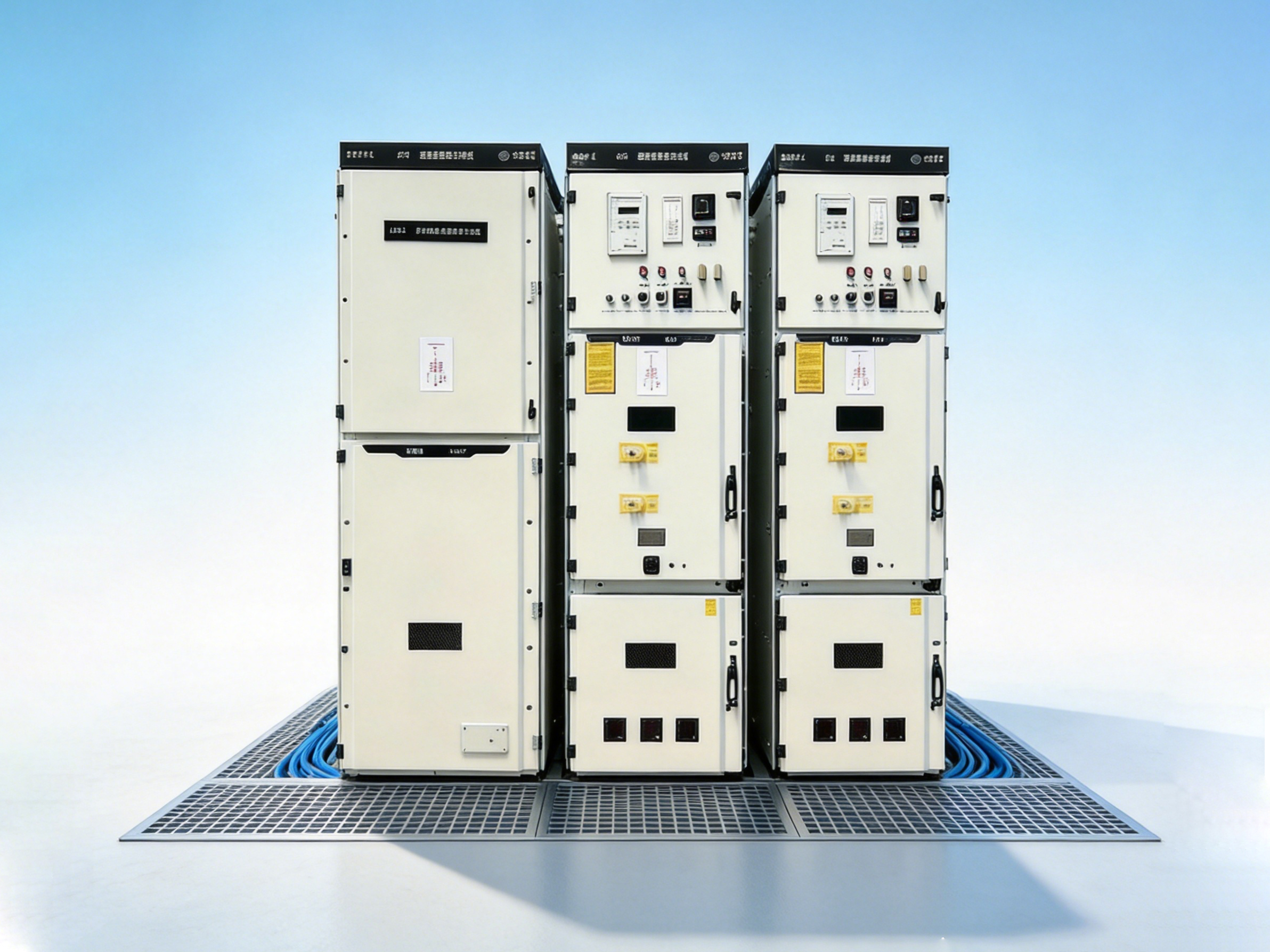 High-voltage switchgear for incoming and outgoing lines