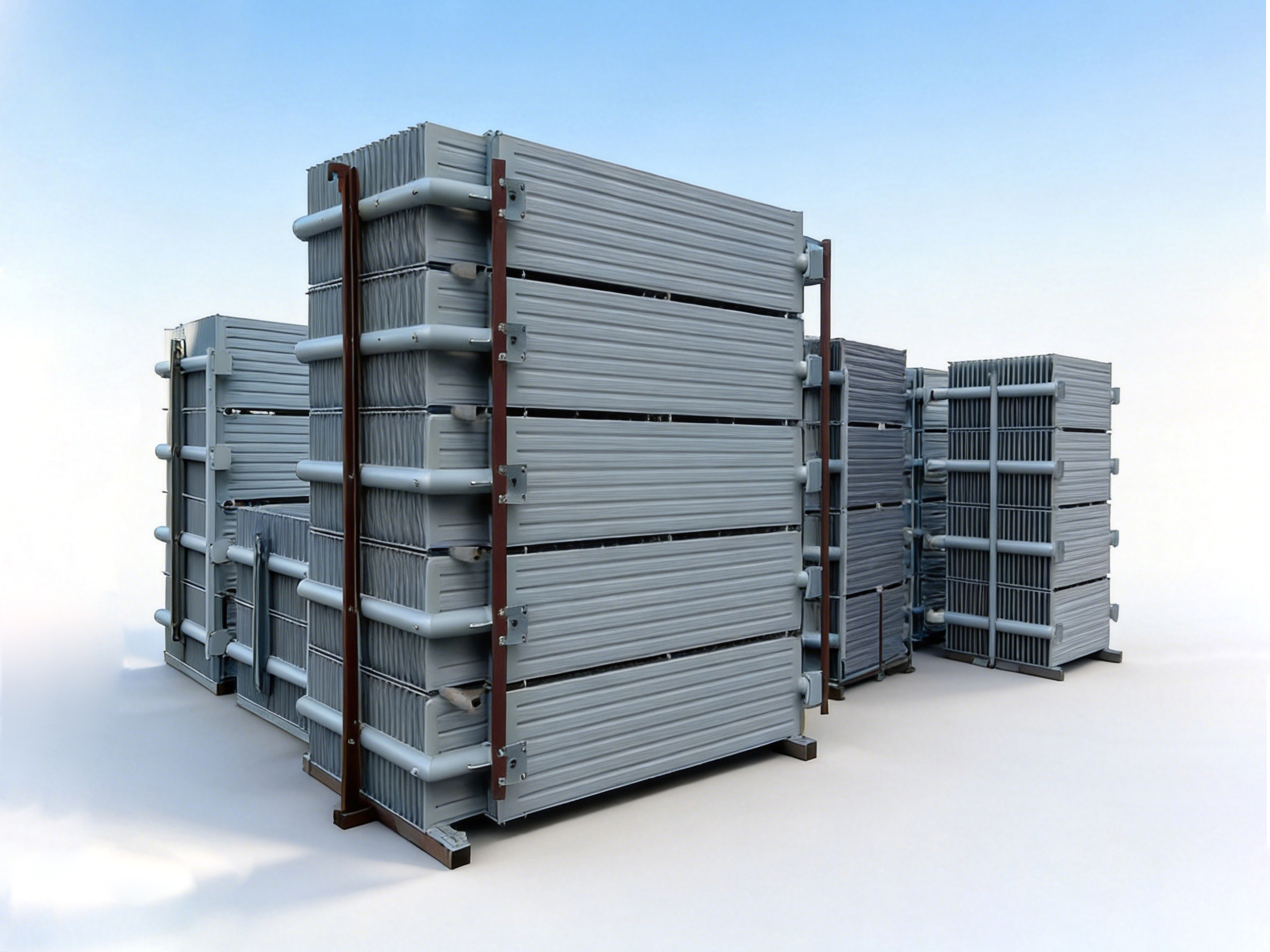 Oil-immersed transformer corrugated heat sink